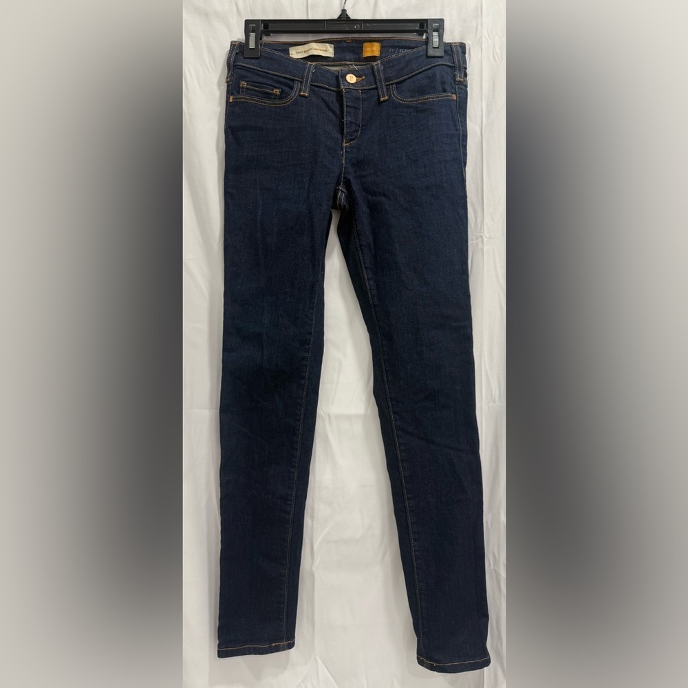 Pilcro And the Letter Press Skinny Jeans Women's Size 26 Blue Low Rise 5-Pocket